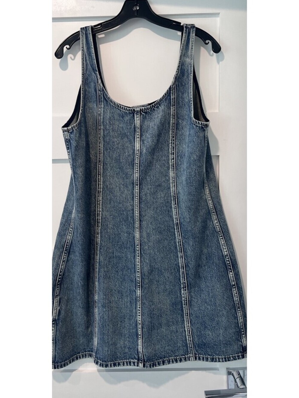 $298 Rag & Bone Lorraine Denim Mini Dress Women's Size 12 NWT - Picture 5 of 14